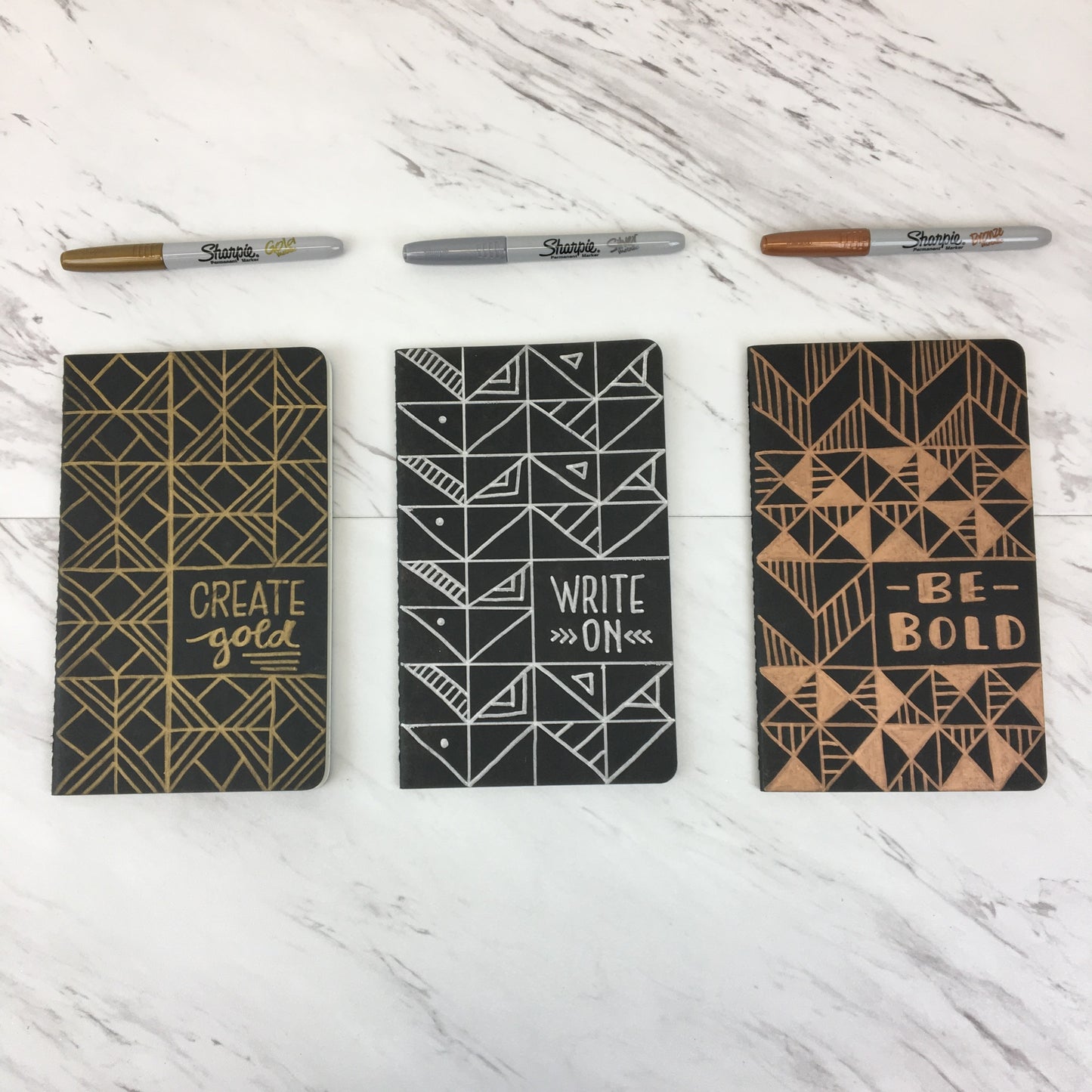 Metallic Markers - Set of 3
