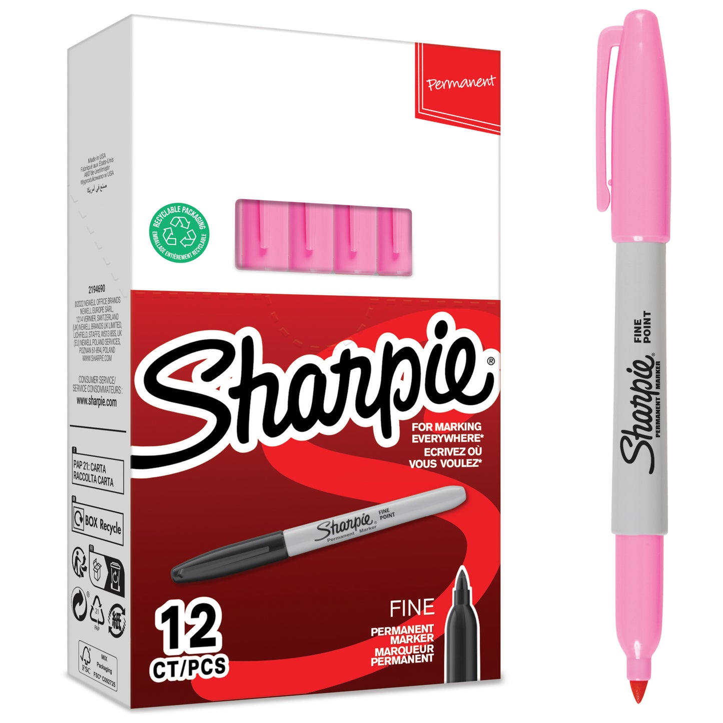 Sharpie Fine Tip Black Marker