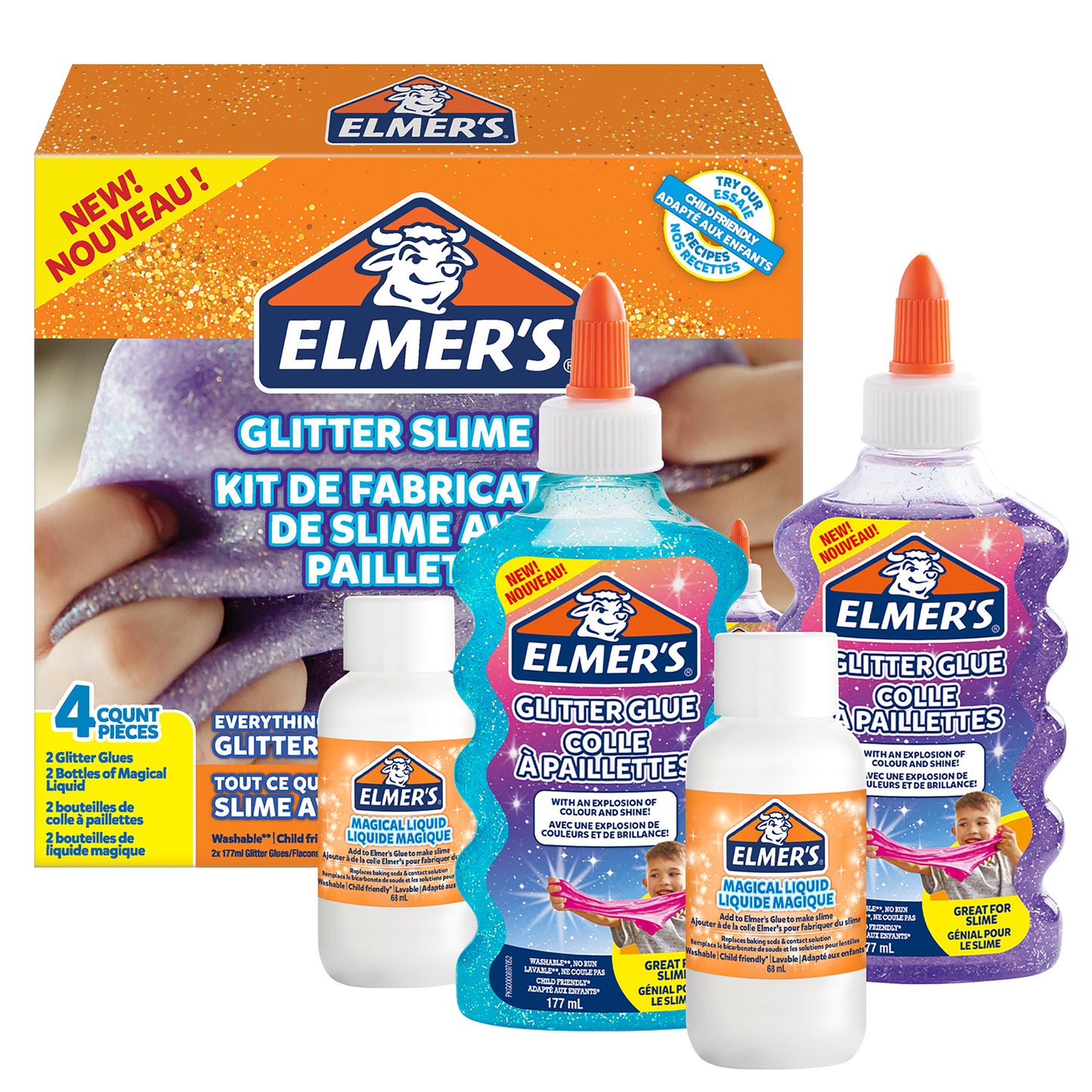 Elmer's Slime Kits (Glitter Slime Kit)