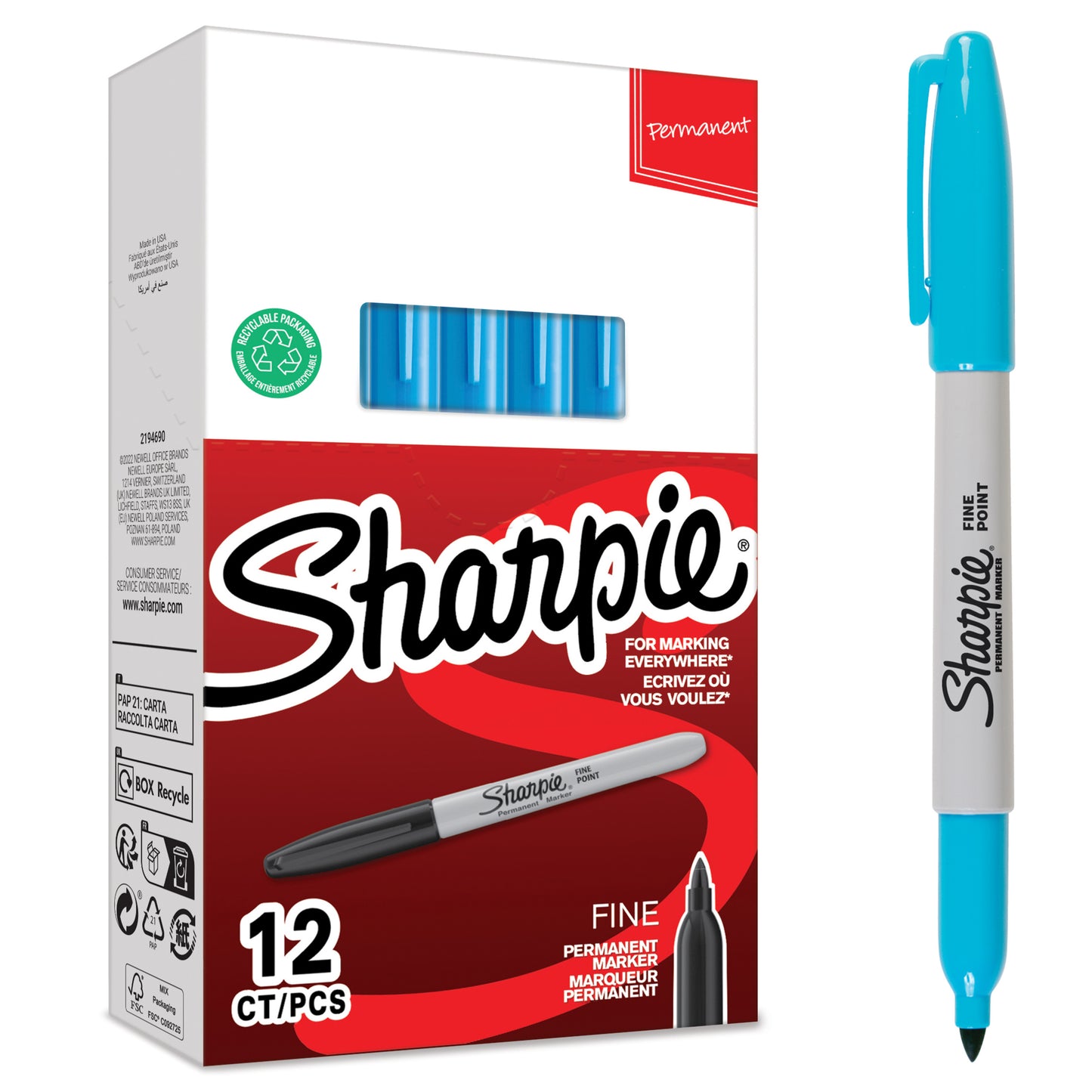 Sharpie Fine Tip Black Marker