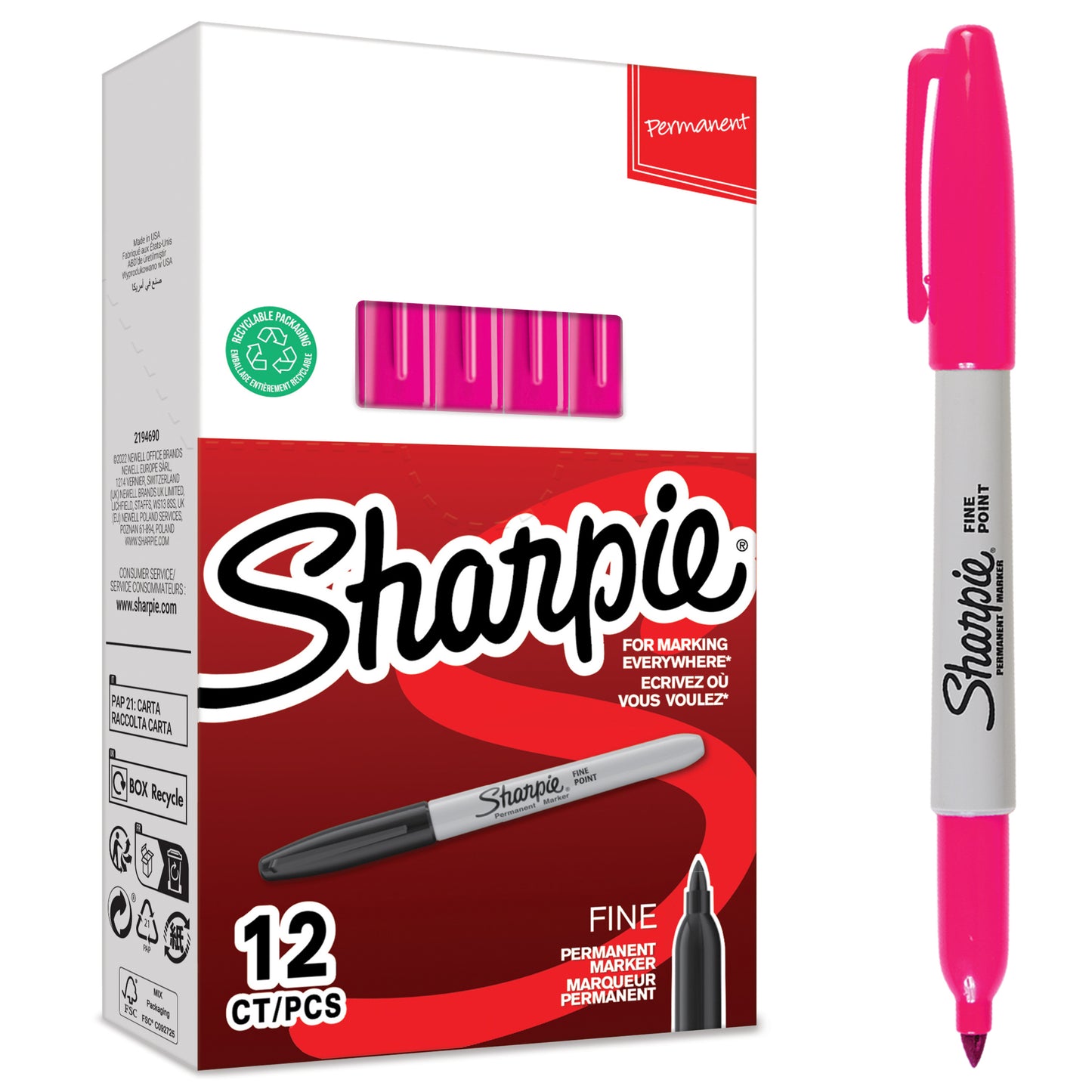 Sharpie Fine Tip Black Marker