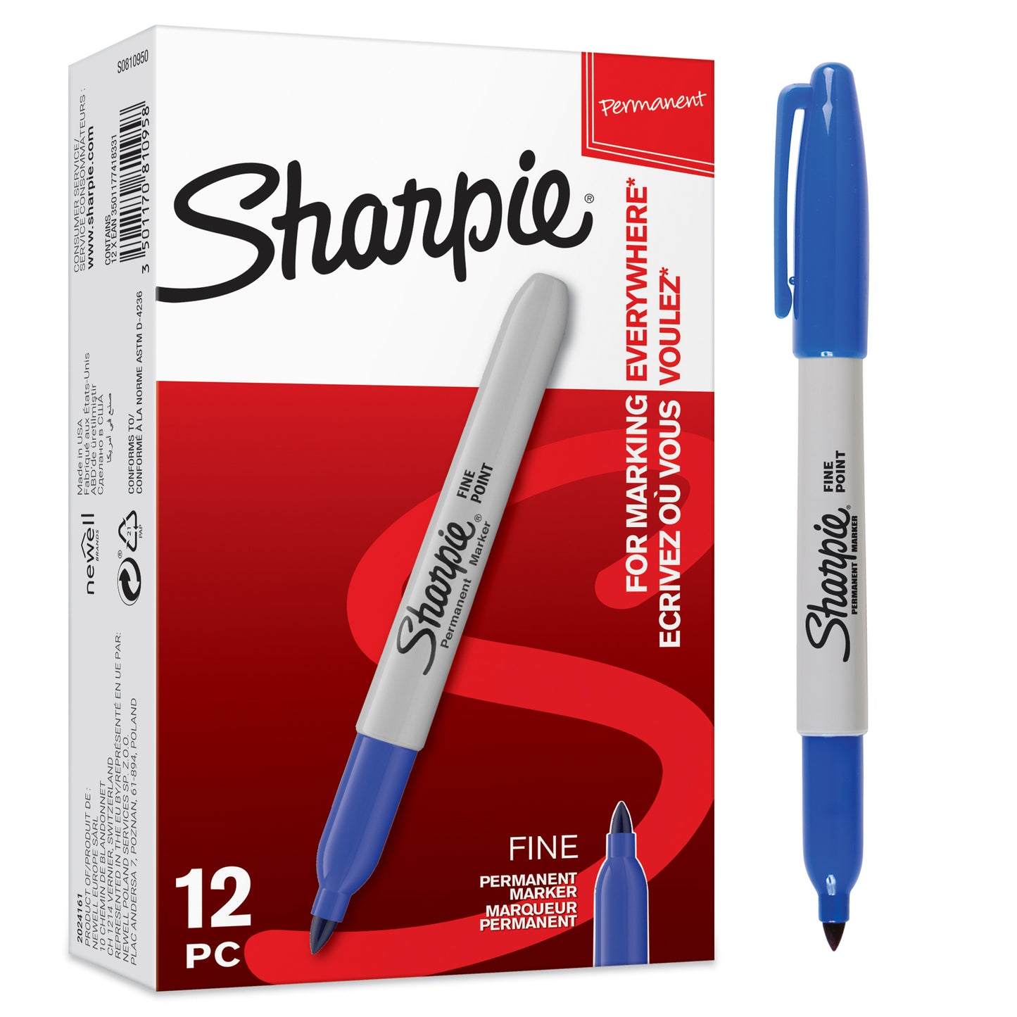 Sharpie Fine Tip Black Marker