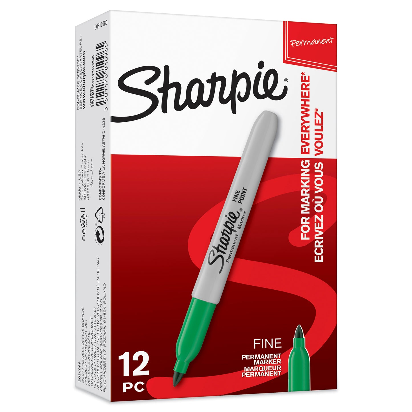 Sharpie Fine Tip Black Marker