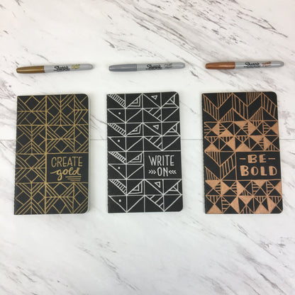 Metallic Markers - Set of 3