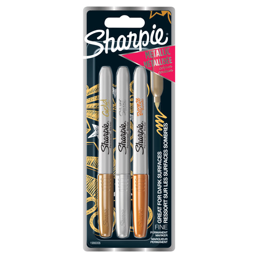 Metallic Markers - Set of 3