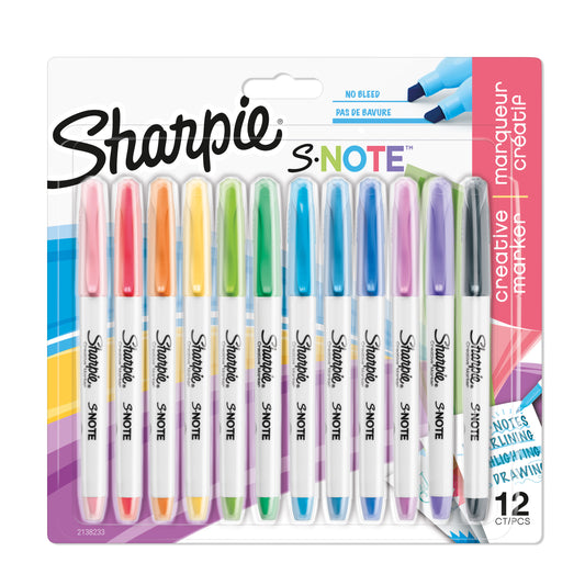 S-Note Highlighter Pens - Set of 12