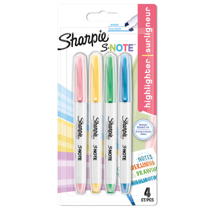 S-Note Highlighter Pens - Set of 4