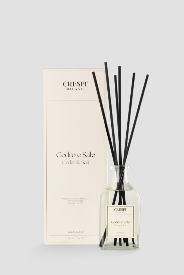 Crespi Milano - Cedar & Salt - 250ml Reed Diffuser - Image 2