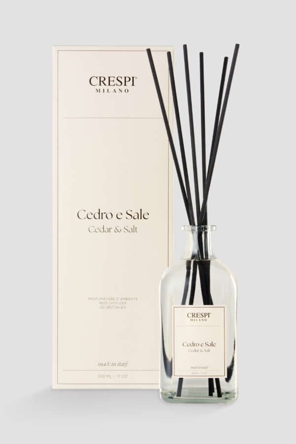 Crespi Milano - Cedar & Salt - 250ml Reed Diffuser