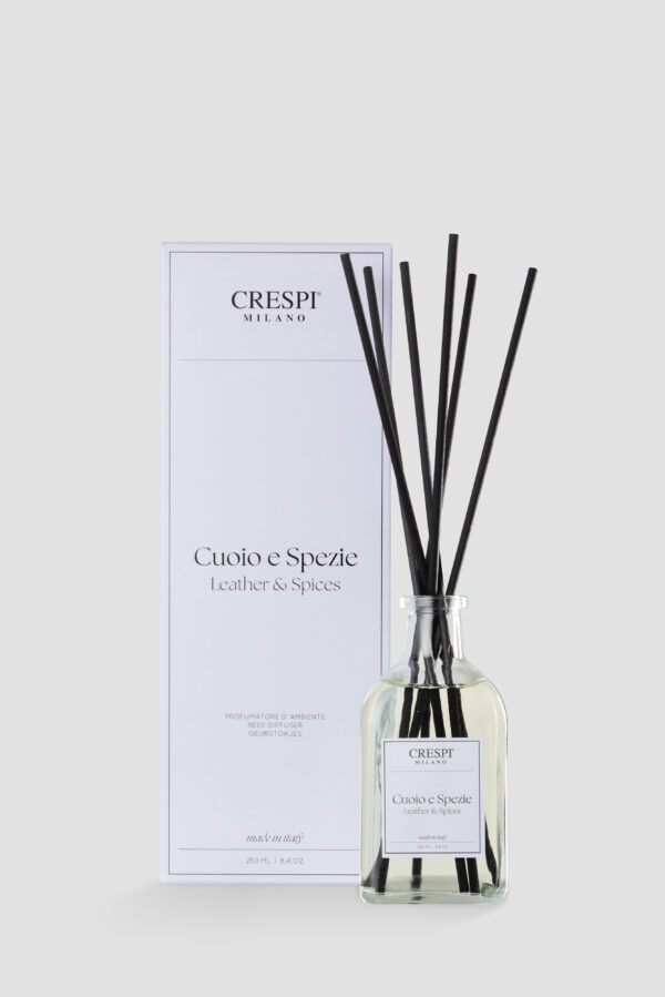 Crespi Milano - Leather & Spices - 250ml Reed Diffuser - Image 2